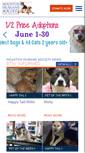 Mobile Screenshot of houstonhumane.org